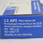 API S.S. MATERIAL PLANE MOUTH MIRROR NO. # 05 SET OF 12