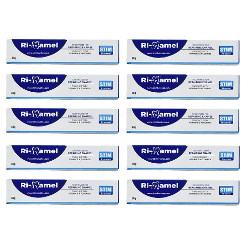 Stim Ri-namel - Toothpaste for Repairing Enamel (Pack of 10)