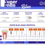 SuperEndo Blue Files 21mm Assorted (Pack of 6)