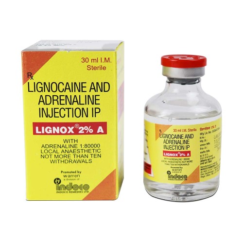 Indoco Lignox Warren Lignocaine 2% (24 Pcs Per Pack)